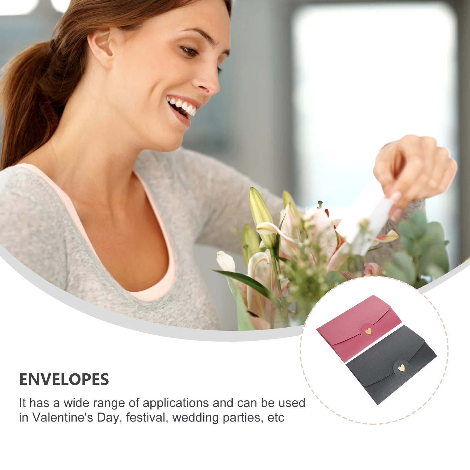 

10 Pcs Vintage Envelopes for Letters Romantic Card Valentine Retro Decorative Pretty Delicate