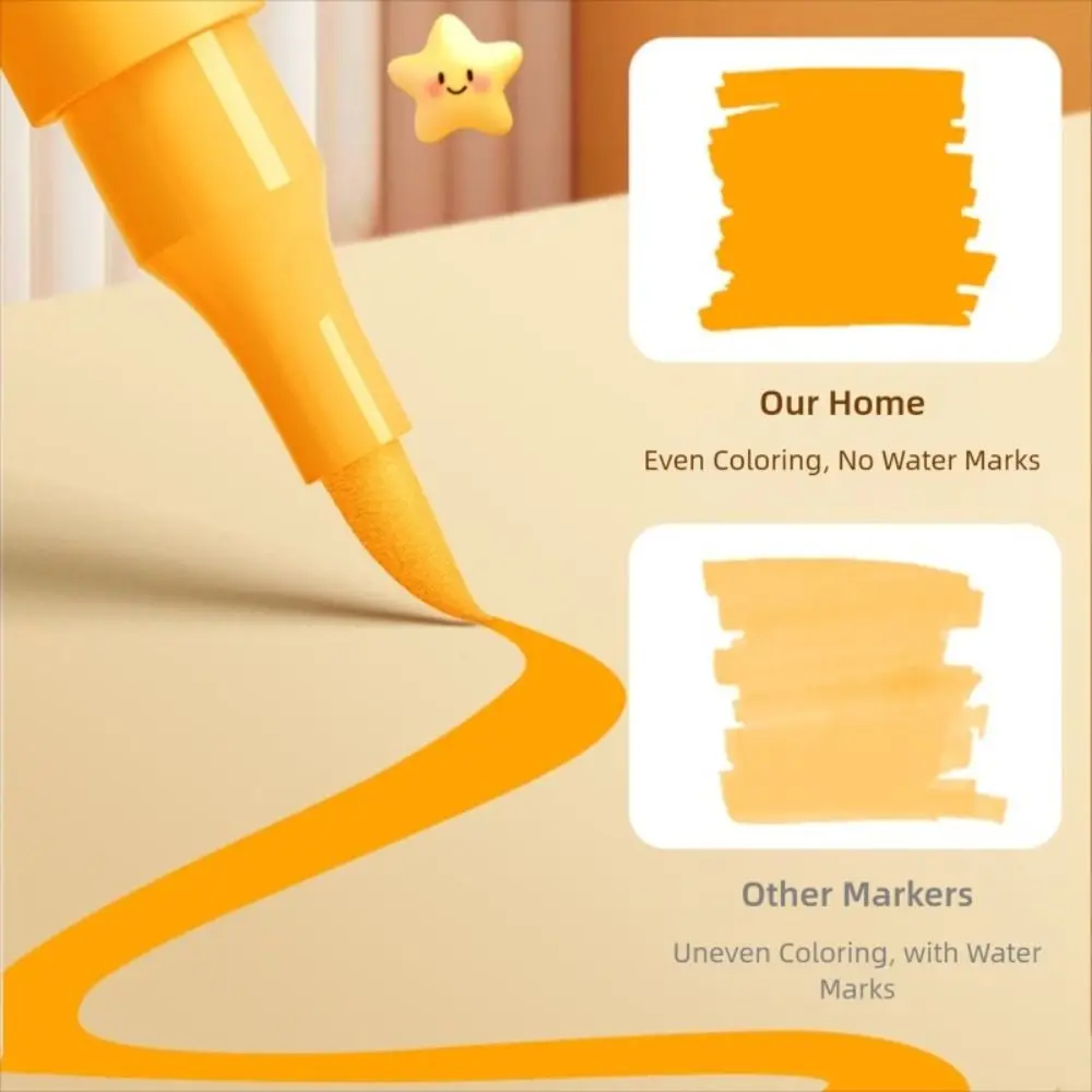 24/36/48/60/72/84Colors Washable Acrylic Marker Pen Soft Tip Stacked Color Watercolor Pen Large Capacity Ink Art Painting Pen