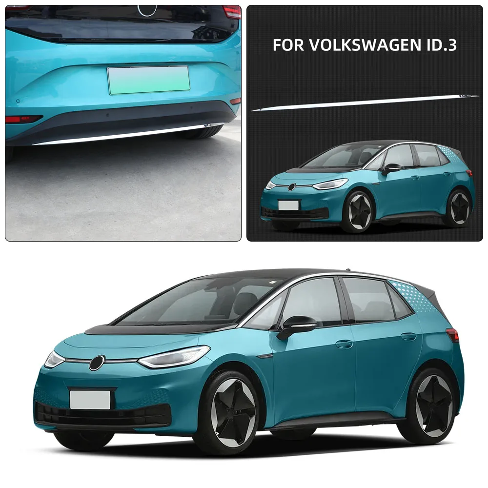 

Для Volkswagen ID.3 VW ID 3 ID3 2021-2023 задний бампер декоративная полоса накладка аксессуары для стайлинга автомобиля внешняя наклейка