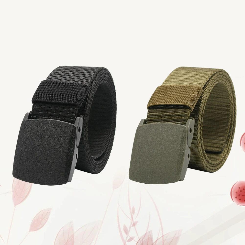 

2 Pcs Waist Band Tightener Casual Canvas Belt Women's Field for Exploration but