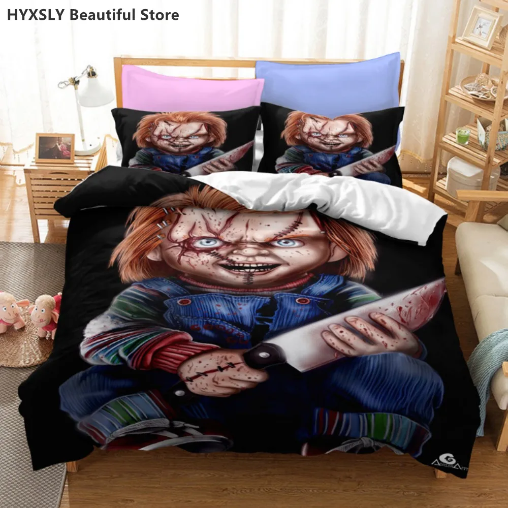 Cult of Chucky Horror Movie 3D Duvet Cover Bedding Set Comforter Linen Pillowcases Gift Home Decor Single Double Twin King Queen