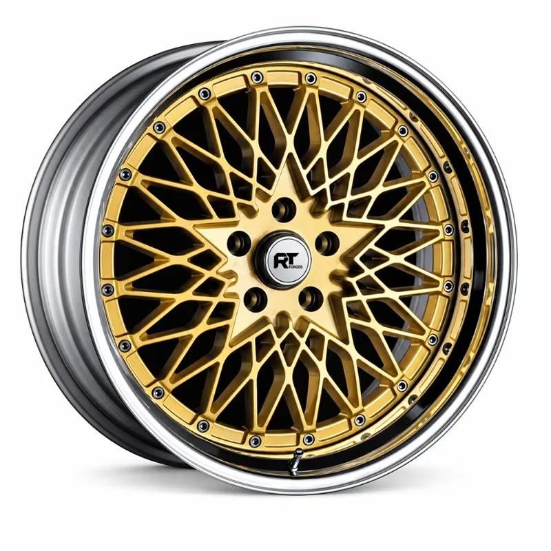 Custom Forged Wheels 5x112 5x120 18-20 Gold Mesh Deep Dish Rims For BMW For Audi For VW For Mini
