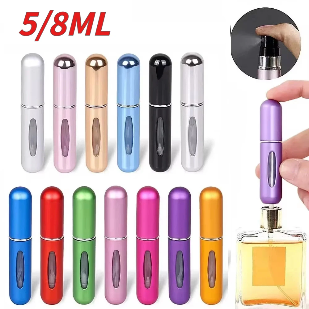 Portable Perfume Spray for Travel Mini Cosmetics Aluminum Spray Refillable Bottle Can Be Used as Decorative Small Bottle 8 ml5ml