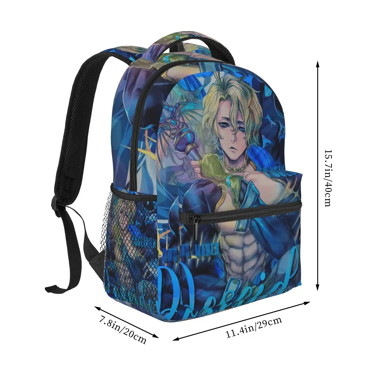 Poseidon Record Of Ragnarok Statue Anime Backpacks Boys Girls Bookbag Students School Bags Cartoon Travel Rucksack Shoulder Bag
