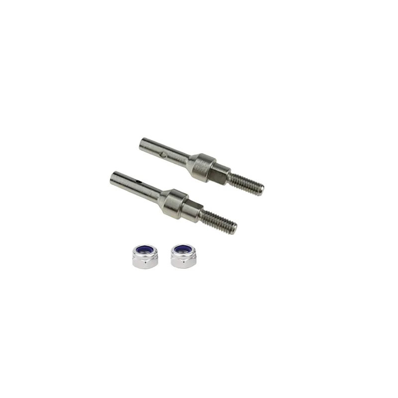 Front Axle CVD Rear Axle Wheel Axle Strengthen and Harden for Hyper GO MJX 1/18 H18P RC Car Metal Upgrade OP Accessories Parts