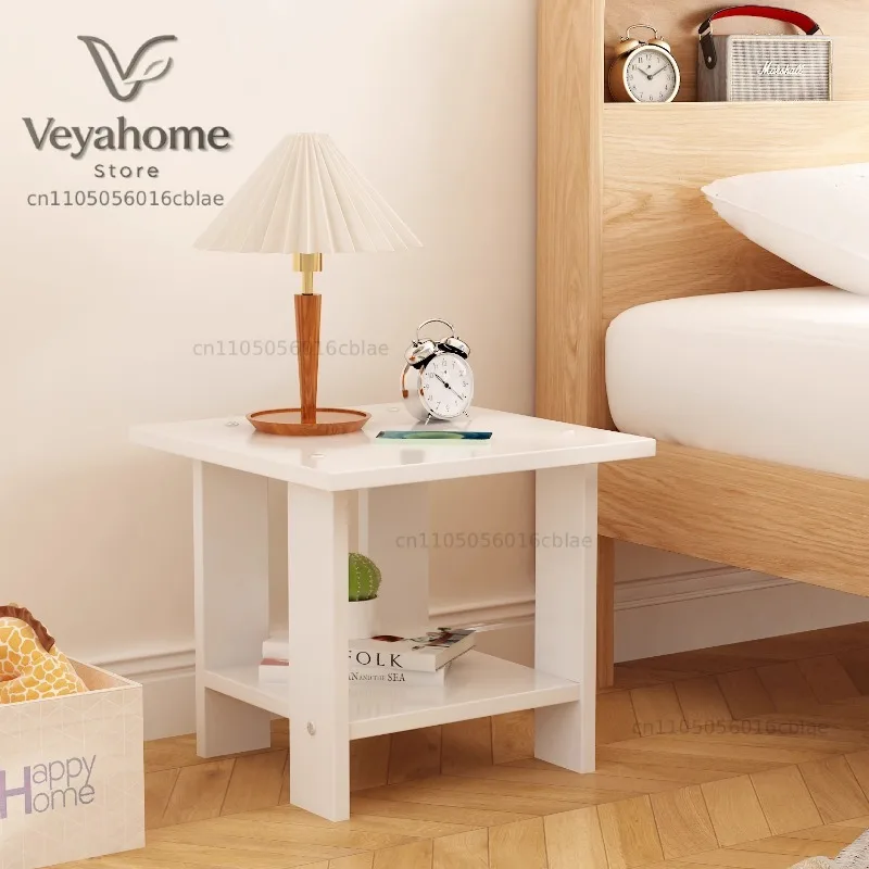 Simple Bedroom Bedside Table Mobile Coffee Luxury Storage Nightstand Computer Cheap Wood Unique Mesitas De Noche Salon Furniture