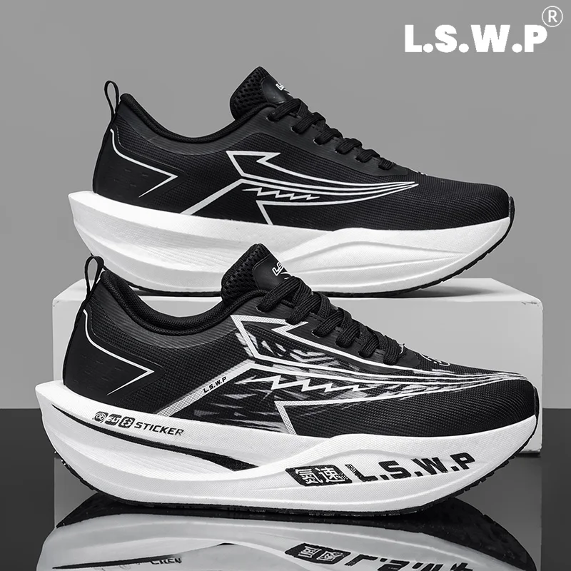 Men's Running Shoes, Comfortable and Breathable, with Soft Lining, Autumn and Winter Sports Shoes, Unisex, Suitable for Outdoor Walking and Fitness Workouts view 2