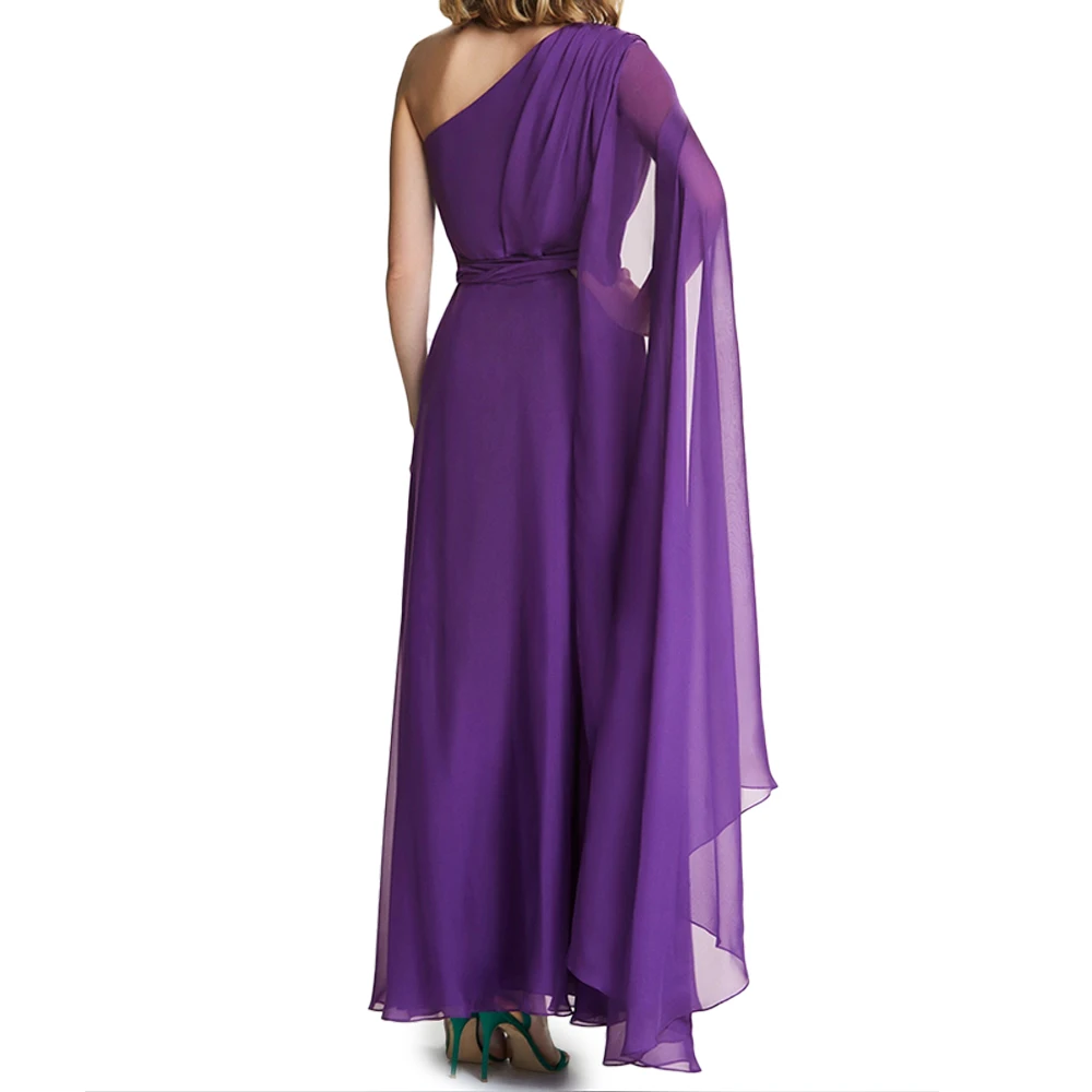 CHCH Formal Evening Dress Elegant Slant Shoulder Maxi Women Dress Christmas Evening Prom  Fashionable Banquet Party Slim Dresses