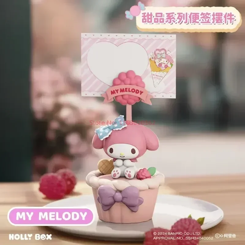 Sanrio Desserts Serie Haft notizen Ornamente Pochacco Cinna moroll Pompon Purin Figur Kuromi meine Melodie Modell Kawaii Spielzeug Geschenk