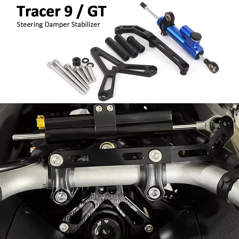 

For YAMAHA Tracer9 Tracer 9 GT 2021-2023 Adjustable Stabilizer Steering Damper With Bracket Mount CNC Motorcycle Accessories