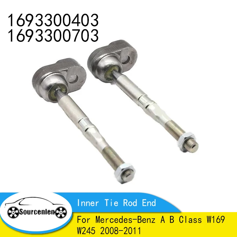 

2PCS Inner Tie Rod End For Mercedes-Benz A B Class W169 W245 2008-2011 1693300403 1693300703 Ball Joint Accessories