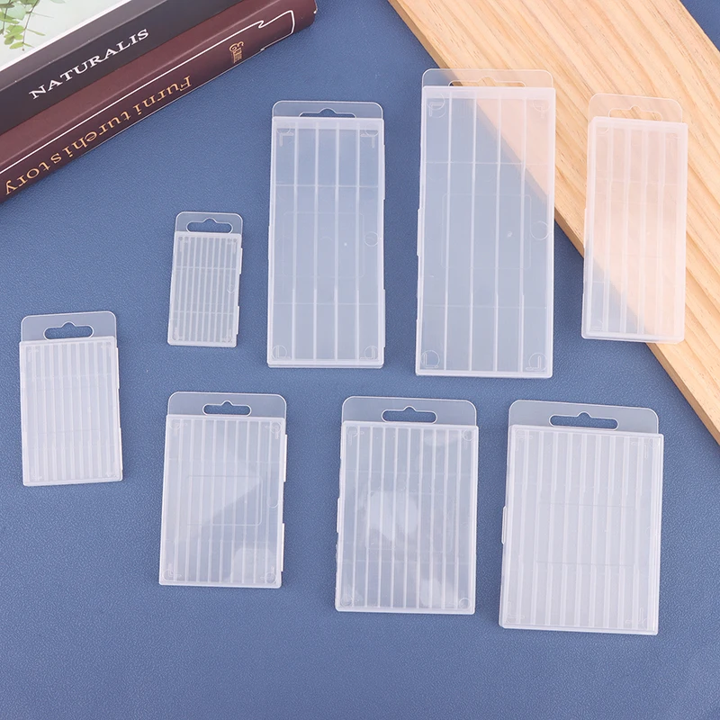 Plastic Twist Drill Empty Box Storage Box Toolbox Tool Accessories Woodworking Drill Bit 5/10 Hole Transparent Packaging Case