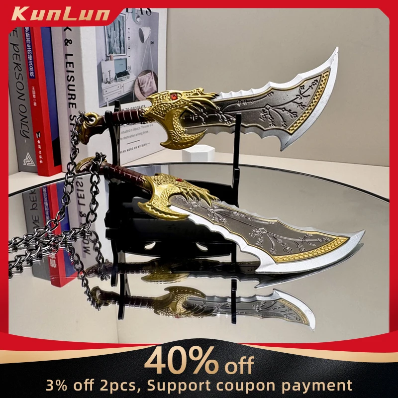 15 ซม.God of War เกมอุปกรณ์ต่อพ่วงใบมีด Chaos โลหะหัตถกรรมอาวุธรุ่นสะสมโต๊ะเครื่องประดับสร้างสรรค์ของขวัญวันเกิดของเล่น