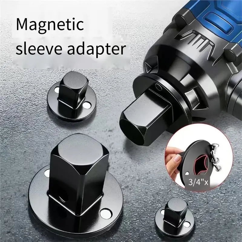 ABZL Ratchet Adapter Step Up Down Converter Impact Socket Adapter Low-Profile 1/4 To 3/8 Inch Drive For Power Tools, 1PC