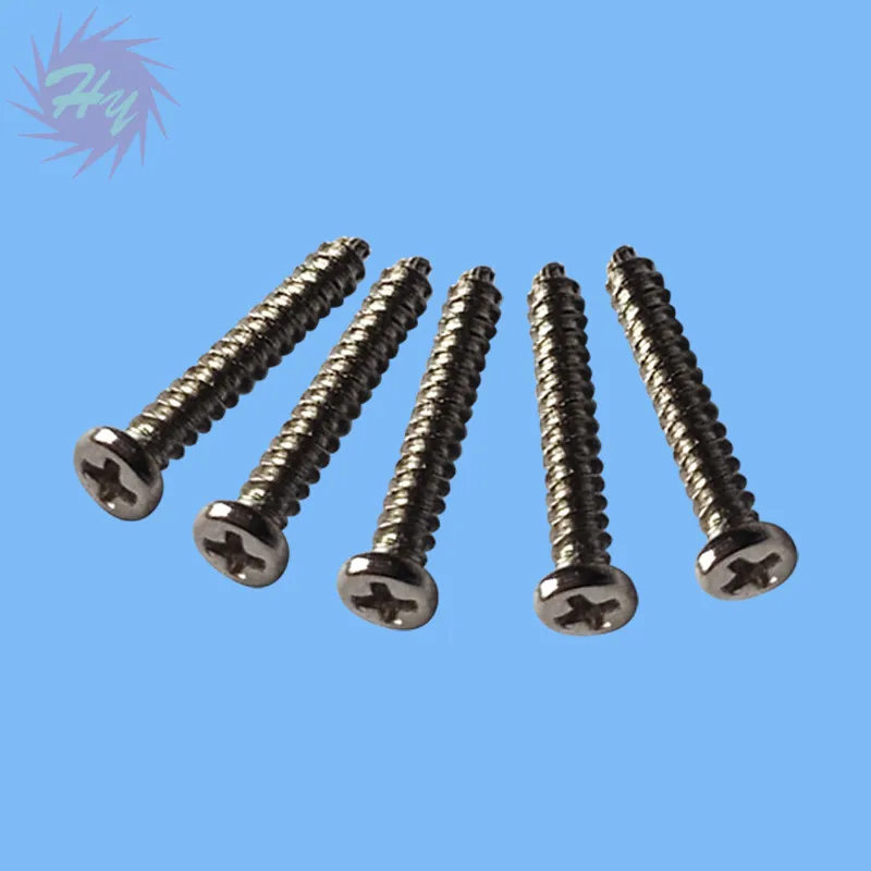 100pcs Metal Cross Phillips Pan Round Head Self Tapping Screw PA Pointed End Screw For RC Accessories