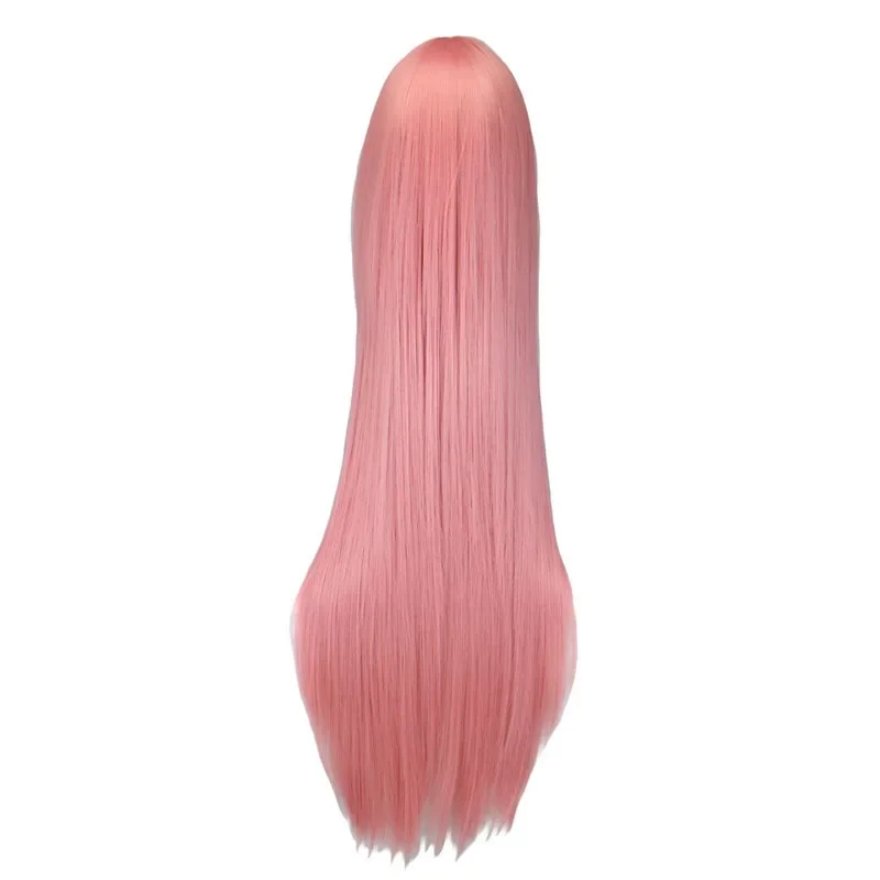 100Cm Anime Pink Wig Cosplay For VOCALOID-luka Full Long Straight Heat Resistant Synthetic Hair Women Wigs Peruca Pelucas