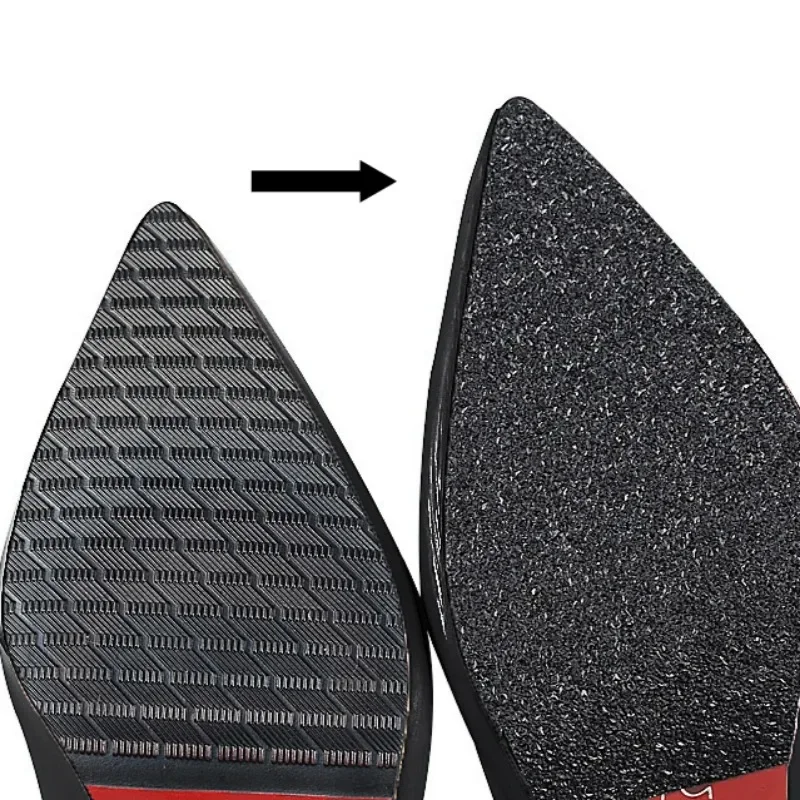 1Rol Stiker Pelindung Sol Sepatu Anti Selip untuk Sepatu Hak Tinggi Sol Luar Perbaikan Bawahan Pelindung Sepatu Berperekat untuk Sneaker