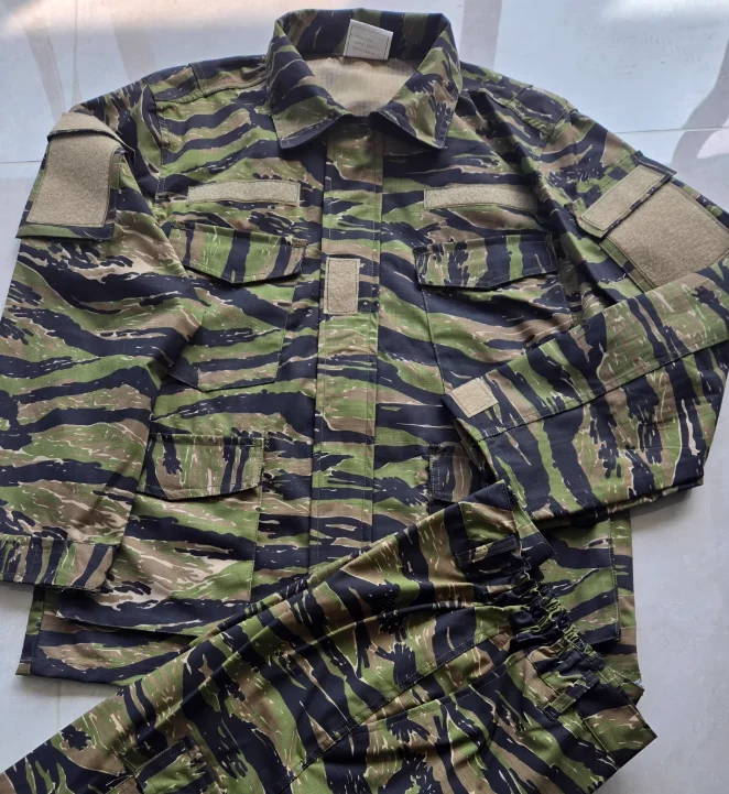 US Tabby Tiger Camouflage Uniform Green Blacke Man Include Jacket Pants