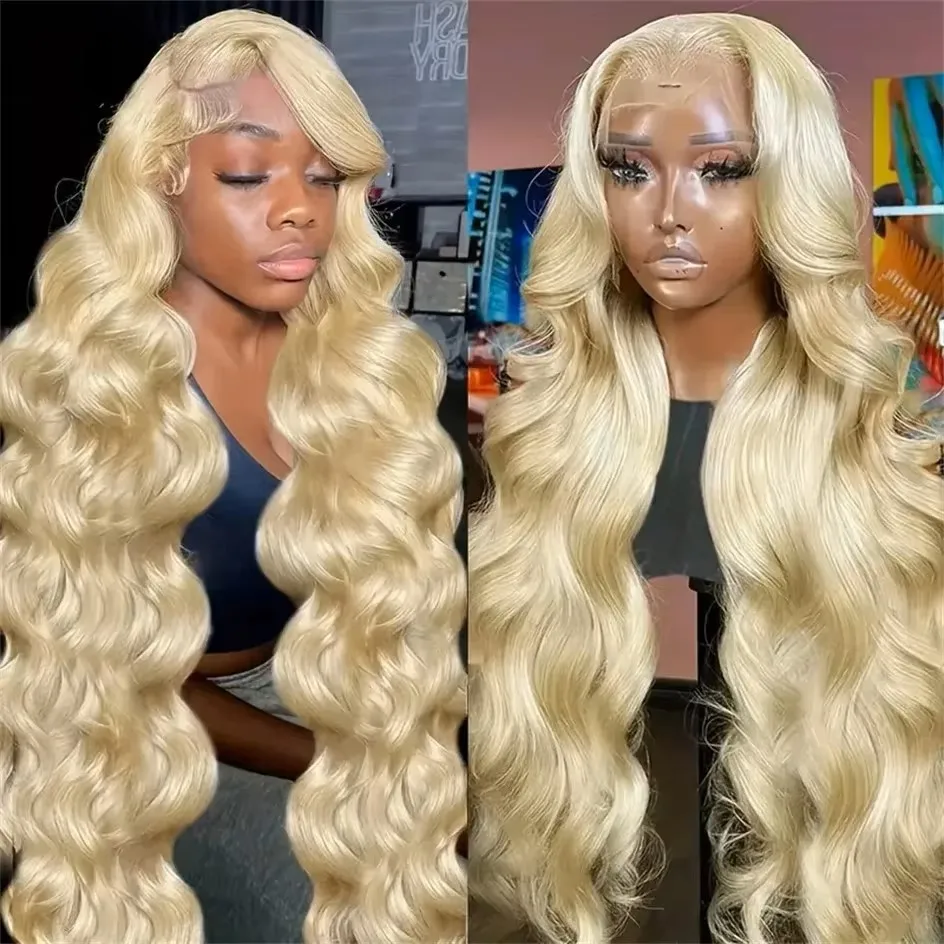 Blonde Wig 613 HD Lace Wig 13x6 Human Hair Wigs Body Wave 13X4 Frontal Water Wave 200 Density For Women