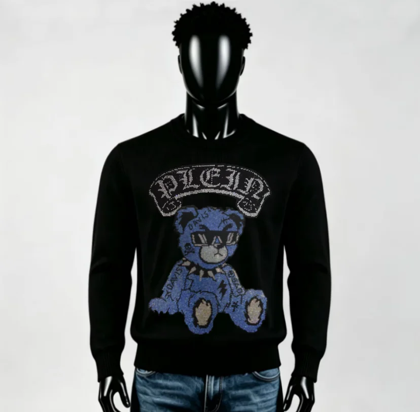 Brand Hip‑Hop Streetwear Pullover Men Designer Winter Casual Long Sleeve Tops