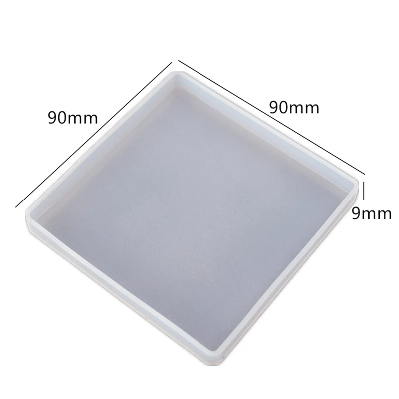 7 Pcs Silicone Coaster Molds For Resin Casting Epoxy Resin Coaster Molds Kit Including 2 Pcs Square 2 Pcs Round Coaster