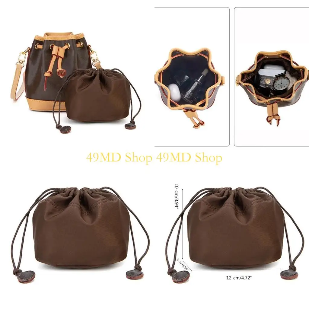 

49MD Insert for Bucket Bag Nylon Inner Bag Shoulder Bag Insert