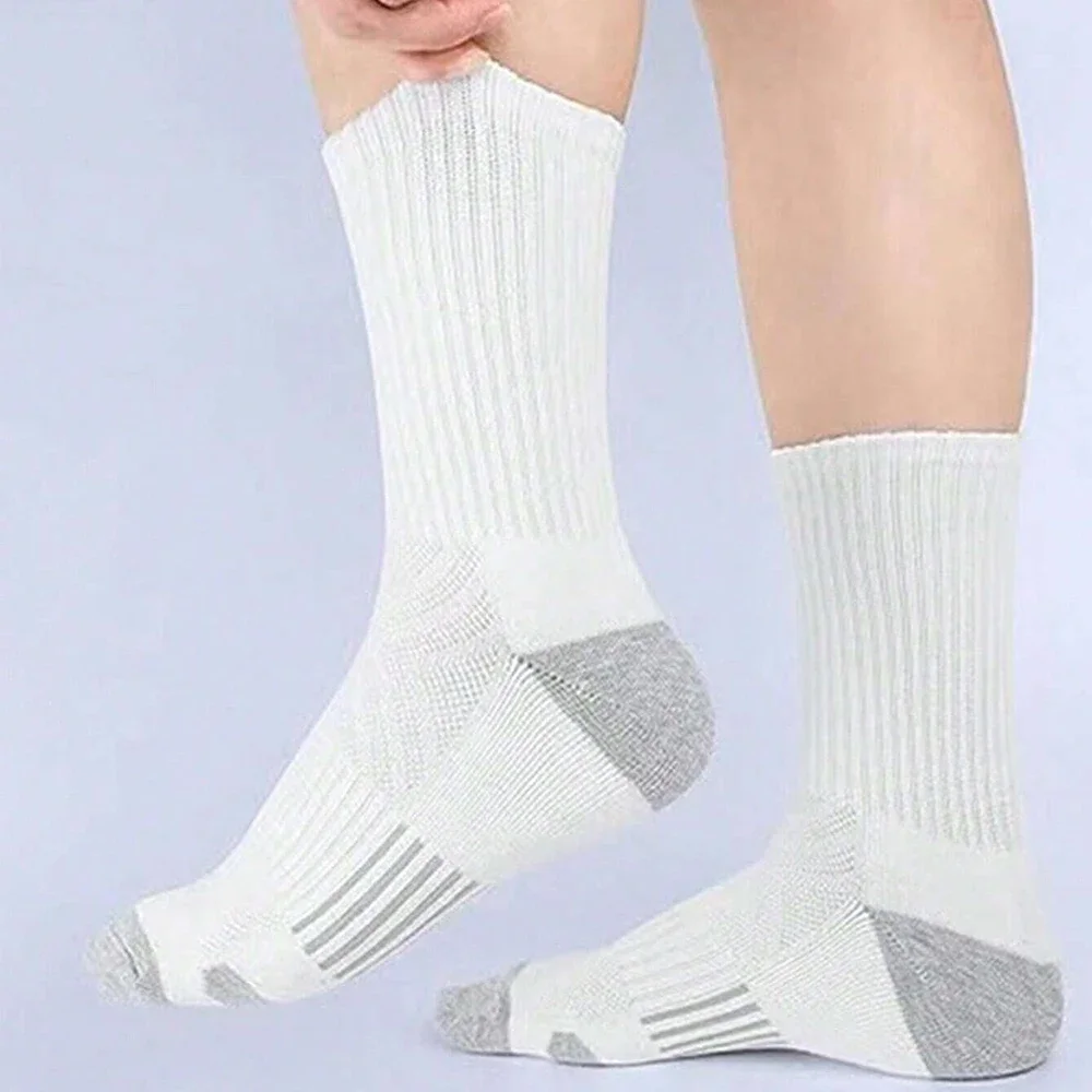 3–20 Paar Herren-Outdoor-Gymnastik-Socken, hochwertig, bequem, weich, bodengreift, Fußball, große Größe, neue schwarze weiße Socken für Herren