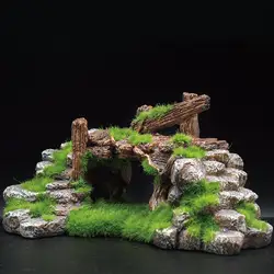Aquarium Rockery Crafts Landscape Decoration Tree Multifunctional Statue Figurine Fish Tank Ornament for Living Room Decoration