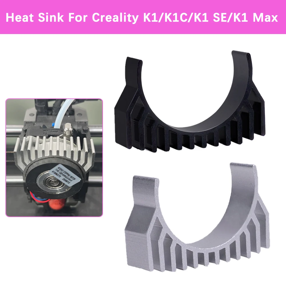 Disipador de Calor para Motor de Extrusora Creality K1/K1C/K1 SE/K1 Max, Compatible con Otros Motores de Extrusora Circulares Nema14 36, Voron Ender 3 V3