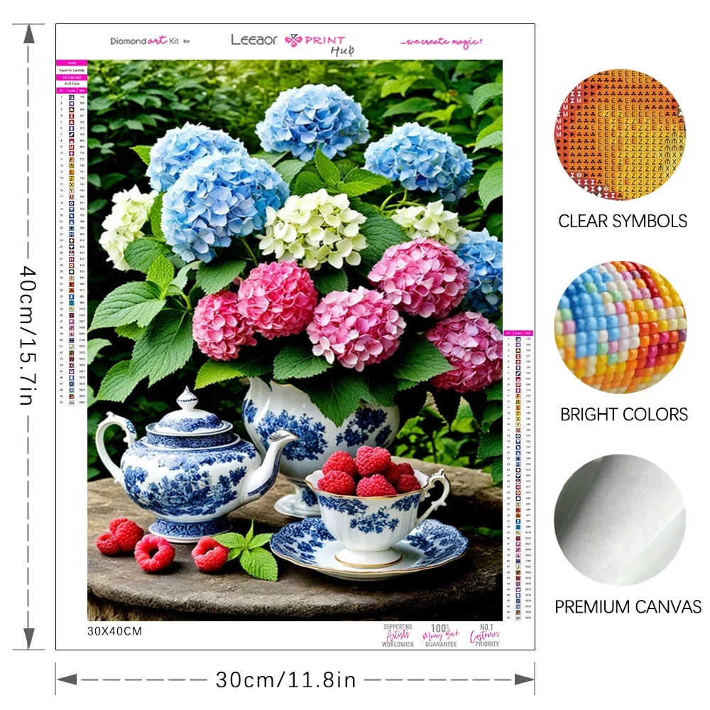 Bouquet Diamond Painting Colorful Hydrangea Dahlia Diamond Mosaic Cross Stitch Kit Flower Landscape Art Handmade Home Decor Gift