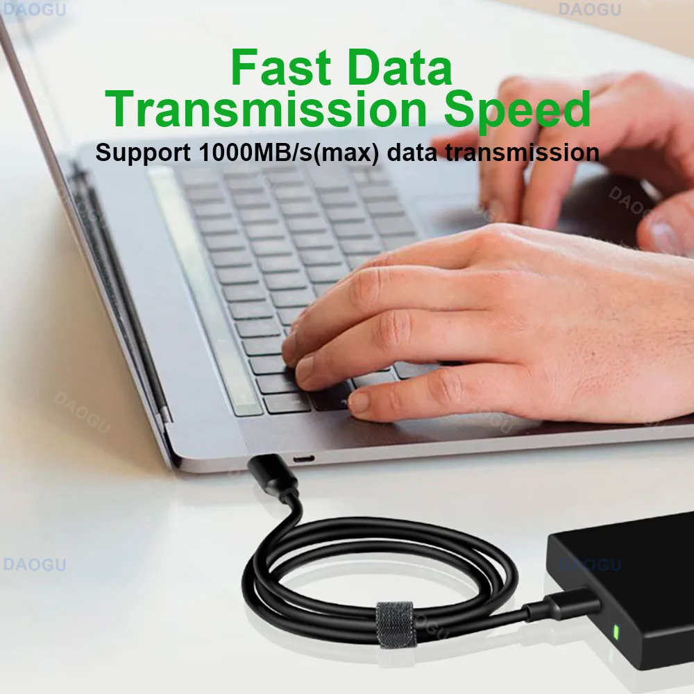 10Gbps Usb C to Type C Cable Data Cord 3A 60W PD Fast Charging Cable Short USB3.2 for SSD Hard Disk Camera Laptop Mobile Phone
