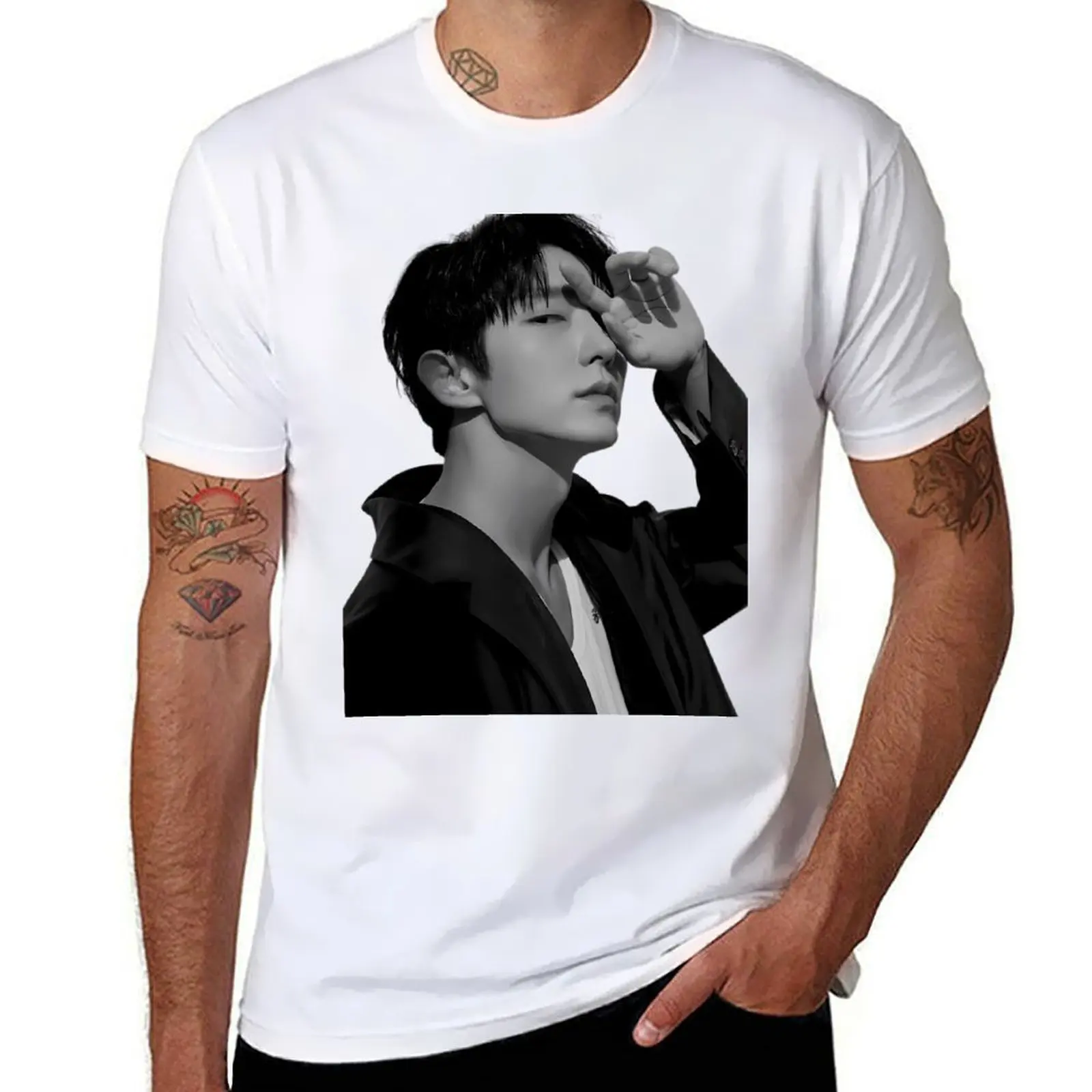 

Lee Joon Gi - V4 T-Shirt t shirts for man pack cotton g man t shirts for men T-Shirt