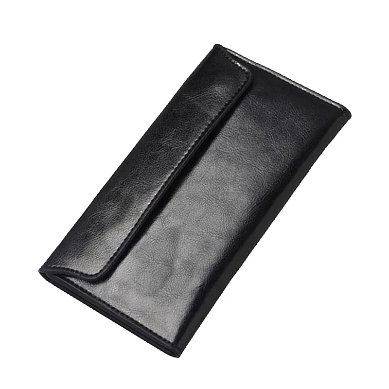 Slim Purse Genuine Leather Women Wallet  Luxury Female Long Clutch Coin Phone Wallets and Purses Ladies Card Holder Vallet