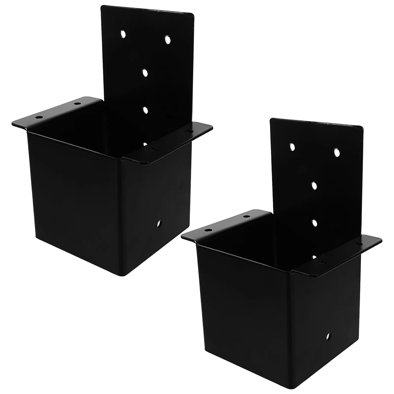 

2Pcs Pergola Brackets 4x4 Inch Black Stainless Steel Rafter Connectors for Deck Patio Gazebo Mounting Hardware Support