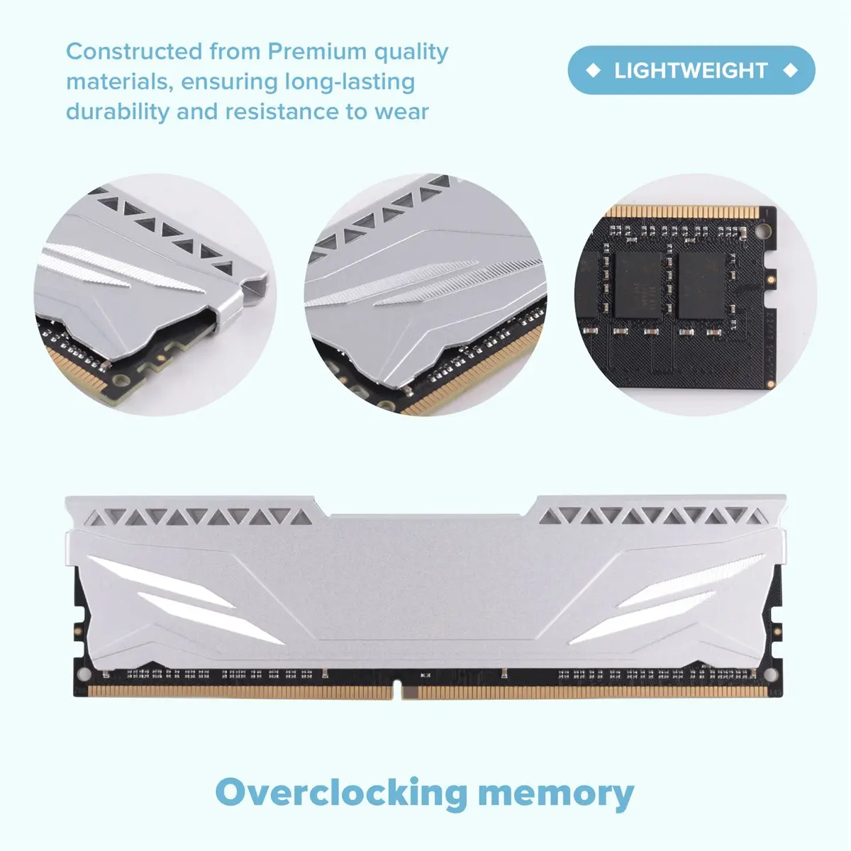 828 RAM DDR4 16GB 3200MHz for Desktop Computer No Support for AMD Motherboard UDIMM Cooling Vest Memory Module