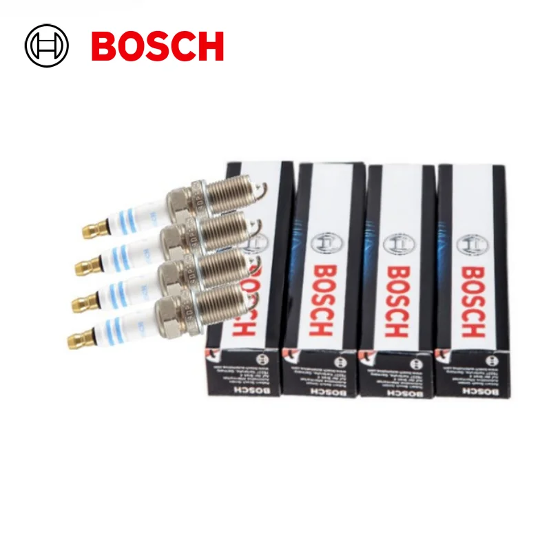 4 Stück Bosch Einzel-Platin-Zündkerzen FR8DPP30X für Toyota Camry Vios Yaris Corolla Matrix RAV4 Land Cruiser Prado