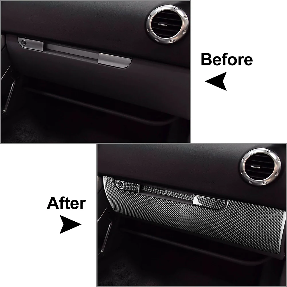 7Pcs LHD Car Interior Dashboard Panel Cover Trim Decorative Sticker For Audi TT 8N 2001 2002 2003 2004 2005 2006