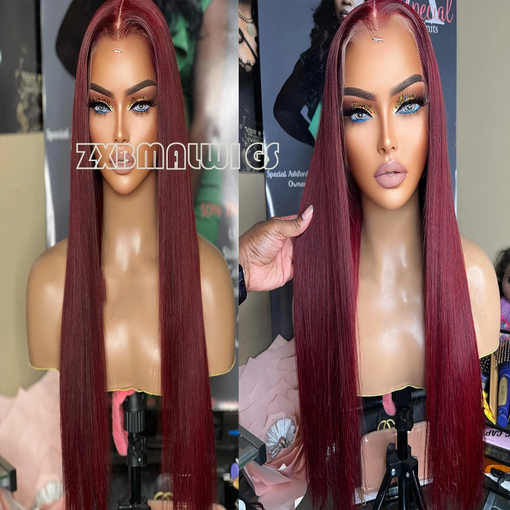 Black Brown Straight Synthetic Hair Lace Front Wigs For Women Glueless Lace Wigs  Heat Resistant  PrePlucked Fiber Hair Cosplay