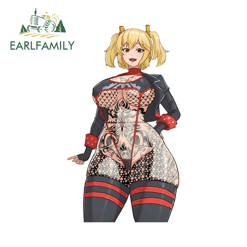 EARLFAMILY Zenless Zone Zero Waifu Boobs Car Stickers Tattoos Thicc Hentai NSFW Decal Scratch Proof Motorcycle Vinyl Sticker