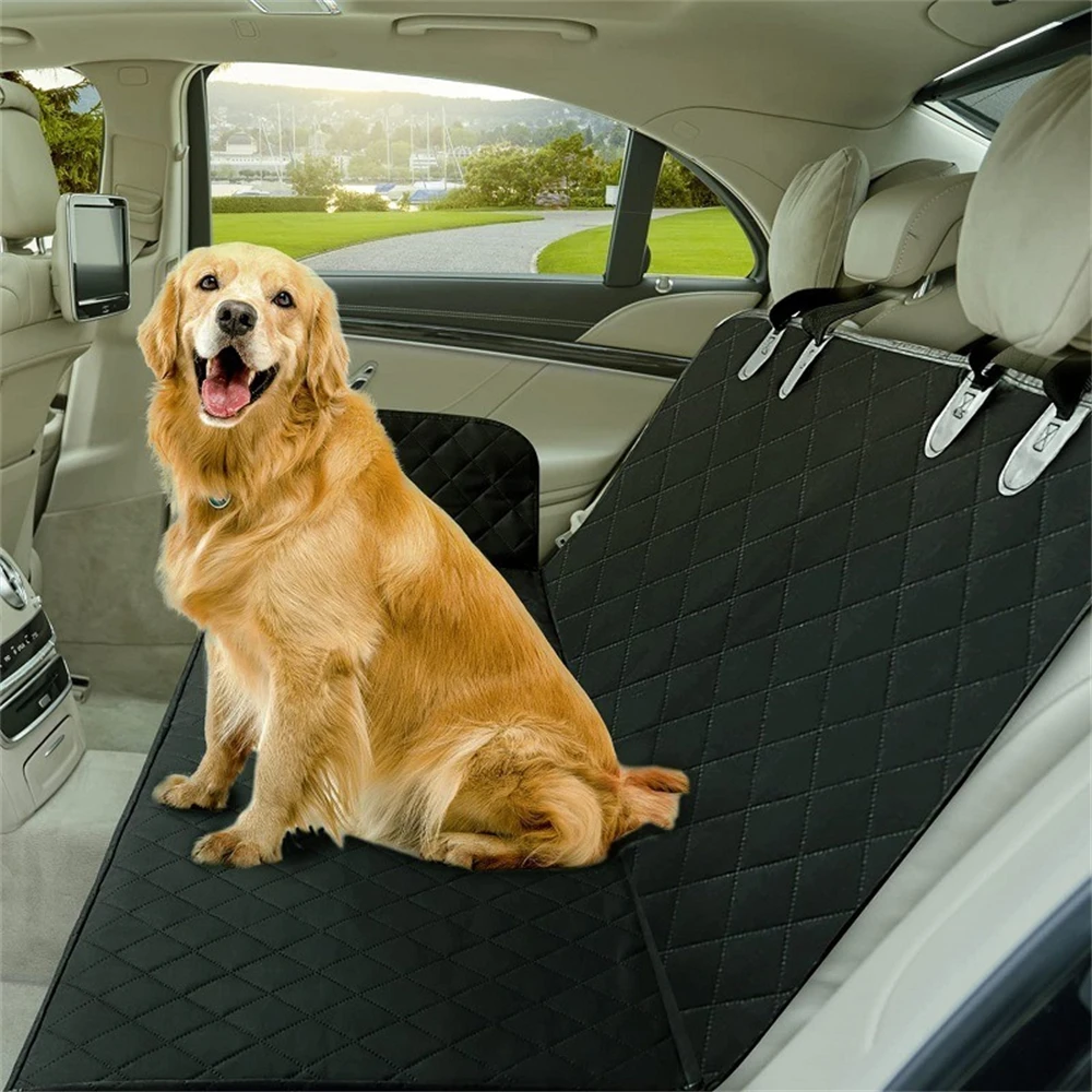 

137X121cm Car Pet Seat Pad Waterproof Scratch Resistant Black Universal Car Rear Seats Cushions Pet Travel Hammock Mat for Dogs