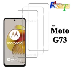 For Motorola Moto G73 Tempered Glass Screen Protector Crystal 9H Protective HD Clear Scratch Resistant