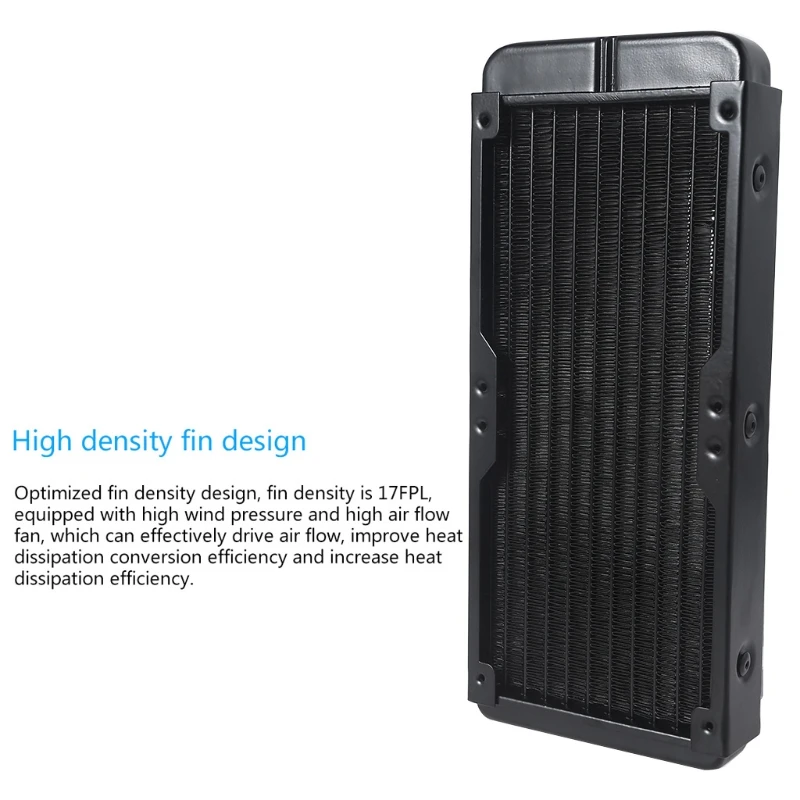 Multi-Port G1/4 Thread Aluminum Radiator 240mm For Computer Water Cooling System