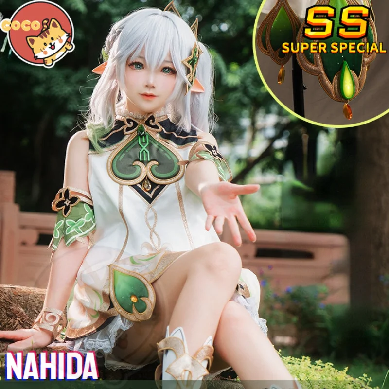 

CoCos-SS Game Genshin Impact Nahida Cosplay Costume Genshin Impact Cosplay The God of Wisdom Nahida Cute Lolita Costume and Wig