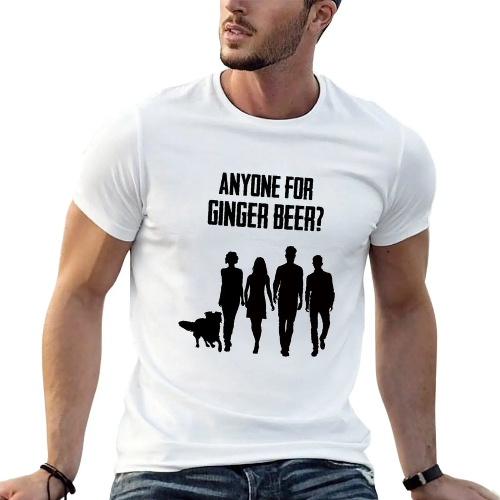 ¿Alguien quiere cerveza de jengibre? Camiseta para hombre, camiseta esencial de verano, camiseta informal para hombre