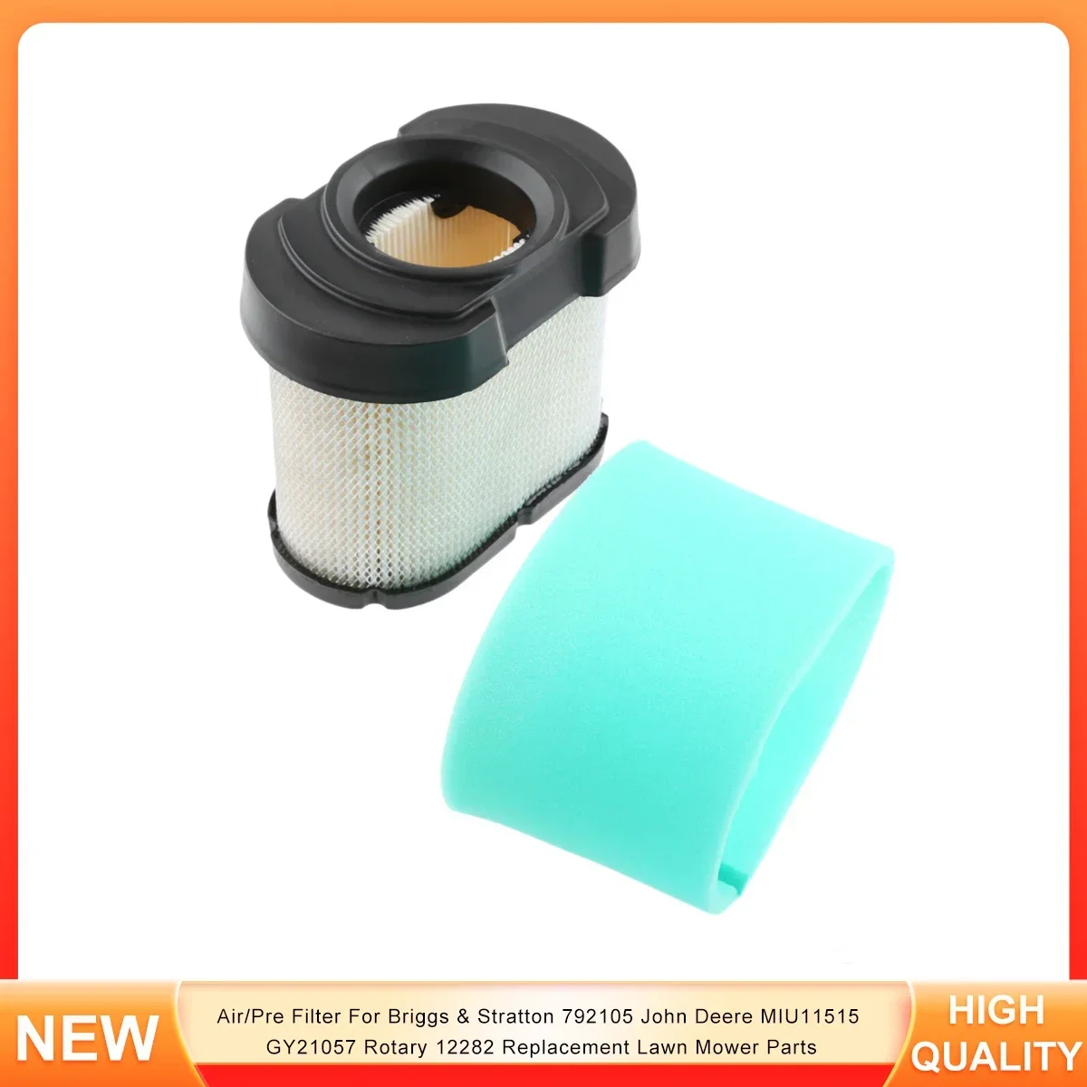 

Air/Pre Filter For Briggs & Stratton 792105 John Deere MIU11515 GY21057 Rotary 12282 Replacement Lawn Mower Parts