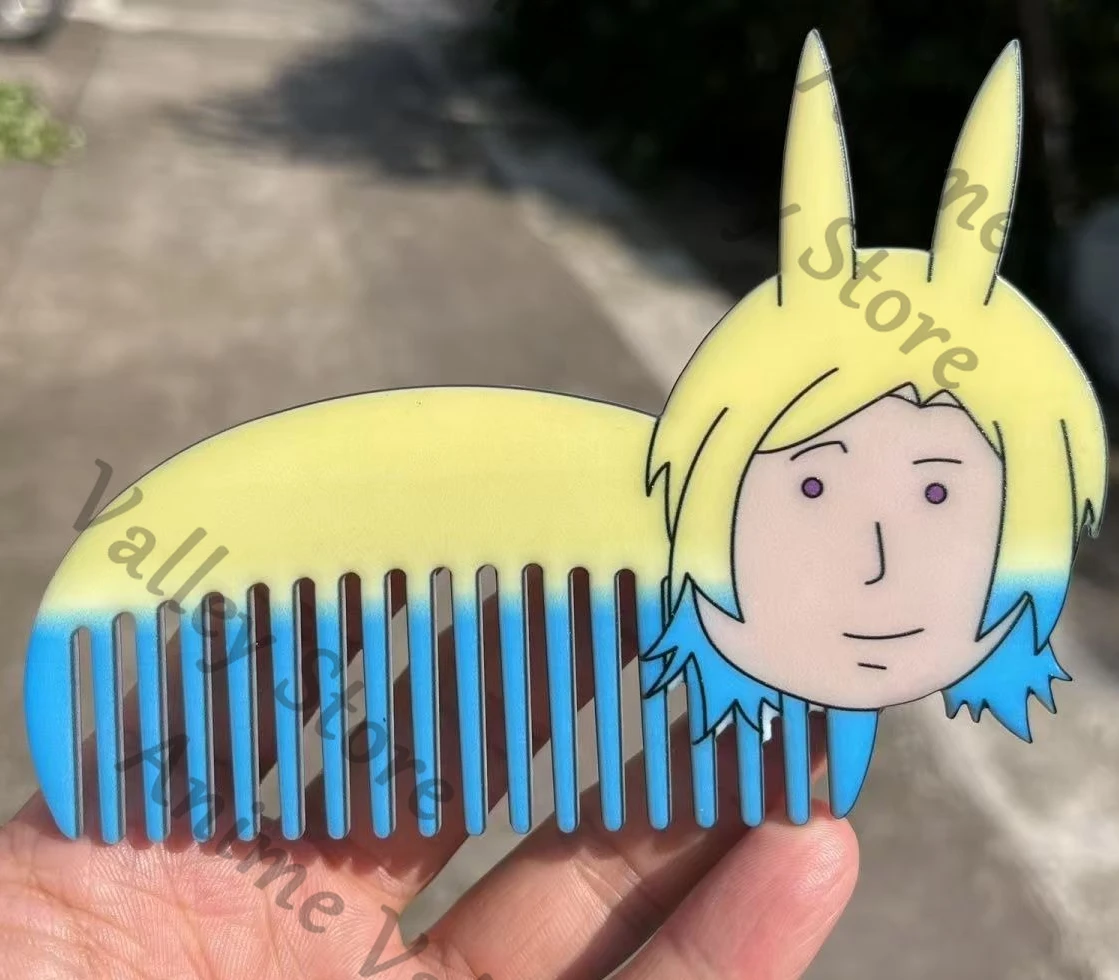

Расческа для волос в стиле аниме «Синий замок» Майкл Кайсер, расческа для волос с героями мультфильмов, расческа с абстрактным принтом обеих сторон, украшение, рождественский подарок