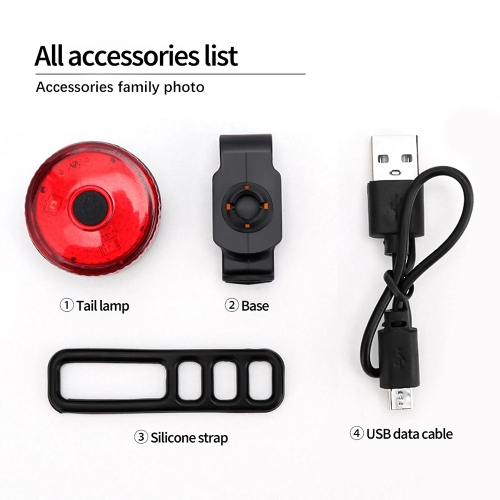 Lampa tylna LED rowerowa USB rower na akumulator tylne światła wodoodporna ostrzeżenie o bezpieczeństwie światło rowerowe kask lampy latarnia rowerowa
