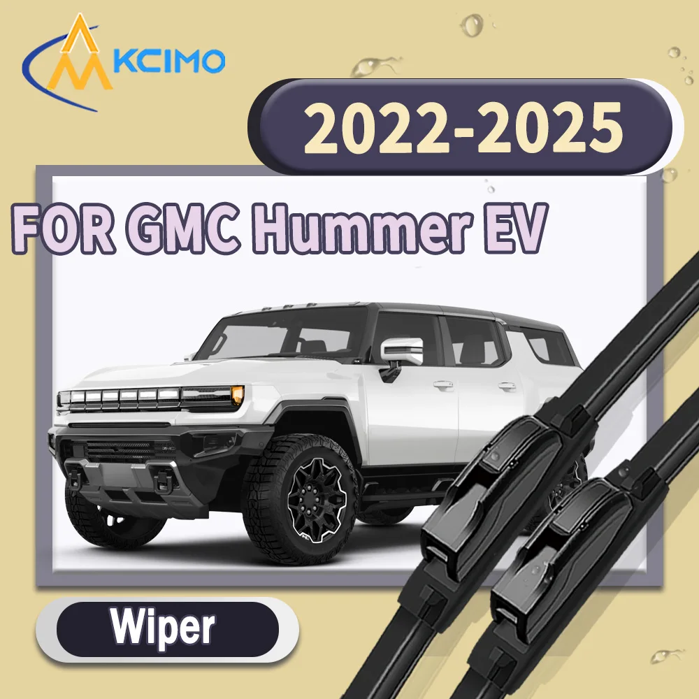 

High Quality Silent 2pcs Windscreen Car Rain Brush Front Windshield Auto Wipers Perfect Fit for GMC Hummer EV 2022-2025