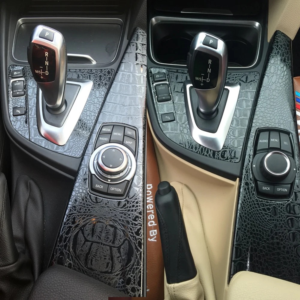 

For BMW 3 Series F30/F31 2013-2019 Car-Styling 3D/5D Carbon Fiber Car Interior Center Console Color Molding Sticker Decals Parts