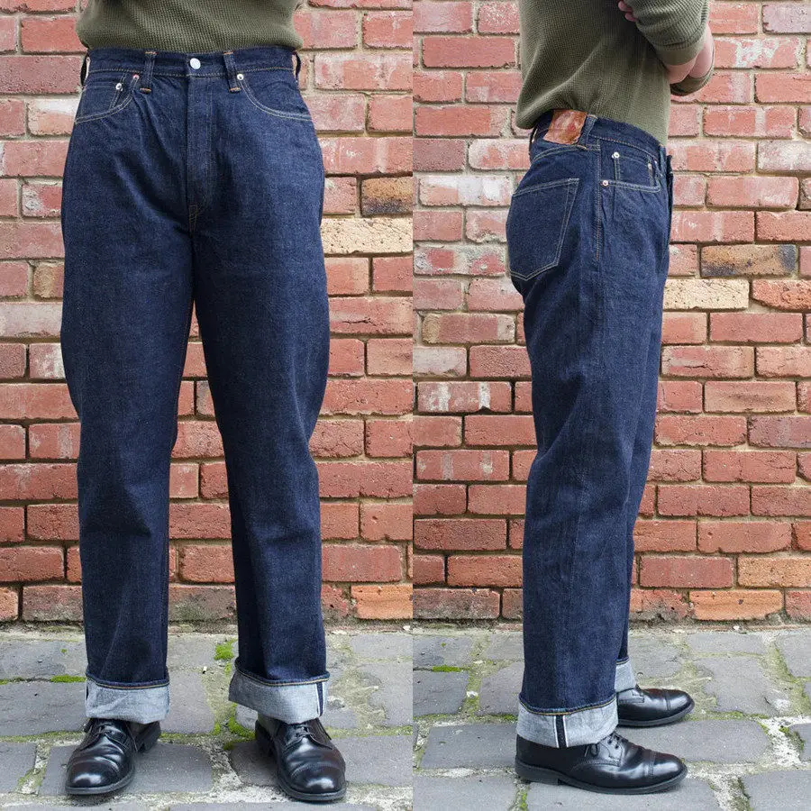 

FULLCOUNT Zimbabwean cotton 13.7oz 1953 classic denim red ear jeans